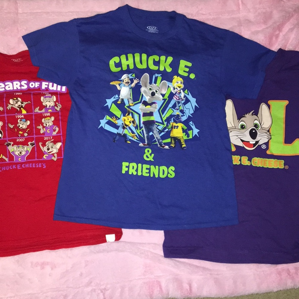 Chuck E Cheese shirts